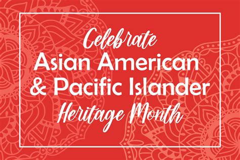 asian american pacific islanders heritage month celebration in usa vector banner with