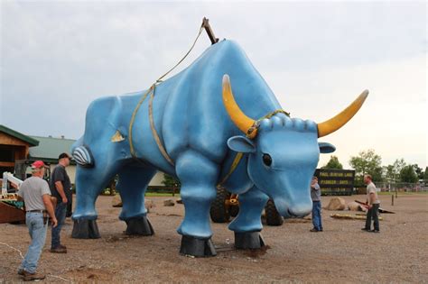Babe The Blue Ox Toppled In High Wind Storm Mpr News