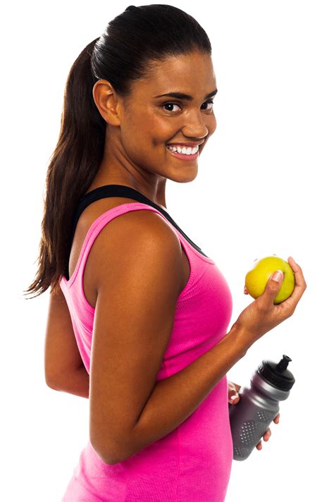 Girl With Fruits PNG Image | Health quotes inspirational, Post workout food, Health quotes