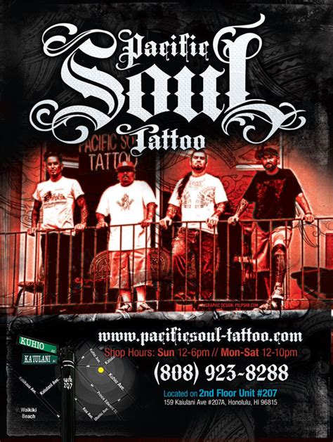Pacific Soul Tattoo Flyer Poster Ad On Behance