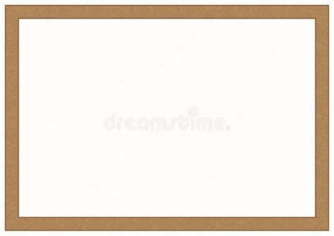 Brown Frame On A Pattern Background Stock Vector Illustration Of