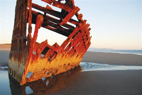 The 1906 Shipwreck Of The Peter Iredale Can Be Seen On Clastsop Beach