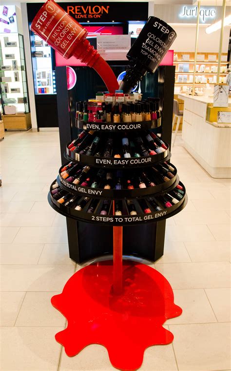Pin By Stella Mashauri On Revlon Pop Display Cosmetics Display Stand