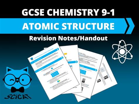 Chemistry Gcse 9 1 Atomic Structure Revision Notes Handout Teaching
