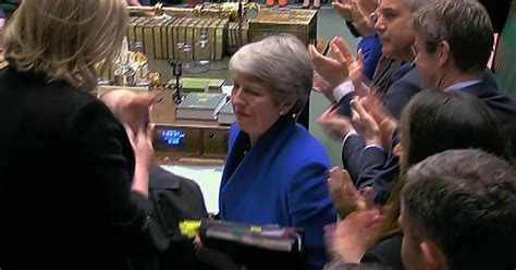 Theresa May Given Roaring Standing Ovation By Tory Mps After Final Act As Pm Mirror Online