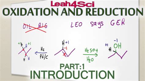 Intro To Oxidation And Reduction Reactions In Organic Chemistry Youtube