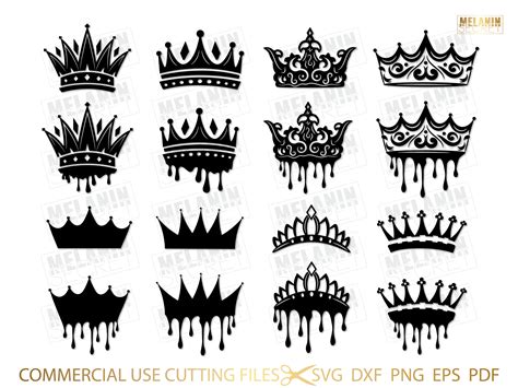 Crown Svg Bundle Queen Crown Svg Tiara Crown Svg Royal Crown Svg P