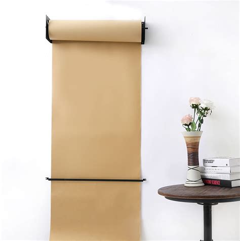 Kraft Paper Roller Reusable Wall Mounted Kraft Paper Roll Holder Paper