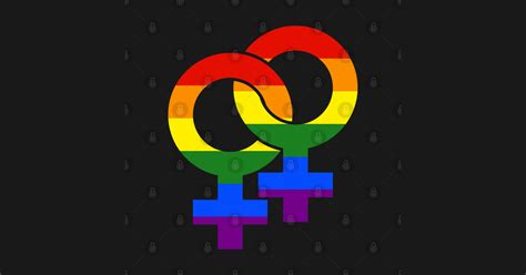 rainbow lesbian couple symbol lesbian sticker teepublic