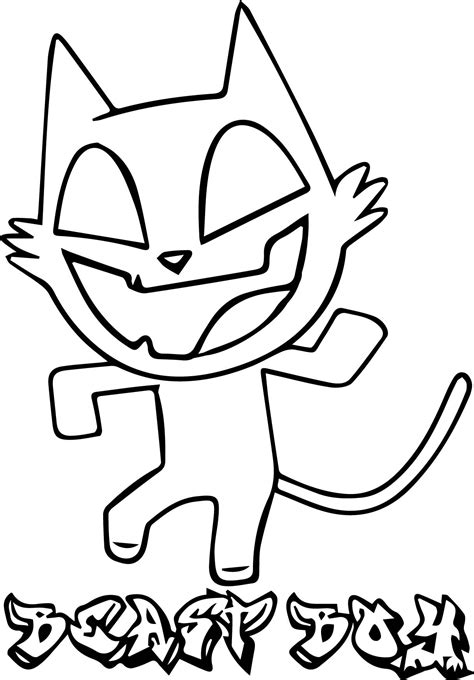 Call of duty coloring pages to print free. Funny Cat Beast Boy Coloring Page - Free Printable ...