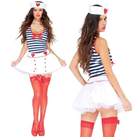Sexy Sailor Costume Halloween Adult Sexy Sailor Cosplay Party Costume