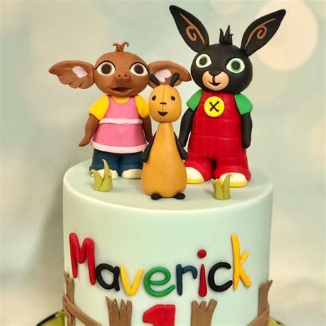 Bing Bunny And Friends Birthday 1st Cake Bunny Birthday Cake Kids