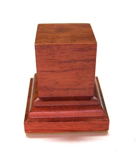 Wooden Base Stand Square 3x3 Bubinga Woodenbases For Modeling Wood