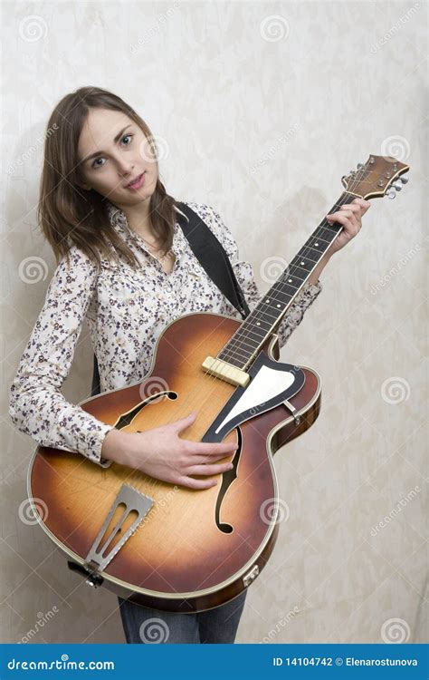 Woman Guitarist Stock Photo Image Of Concert Player 14104742