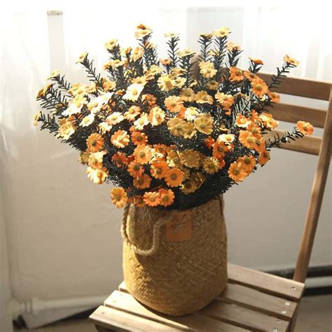 As you prepare to make your purchase, you will want to consider whether you intend to place your new plant indoors or outdoors. Artificial Outdoor Flowers Daisy Spray - Artificial ...