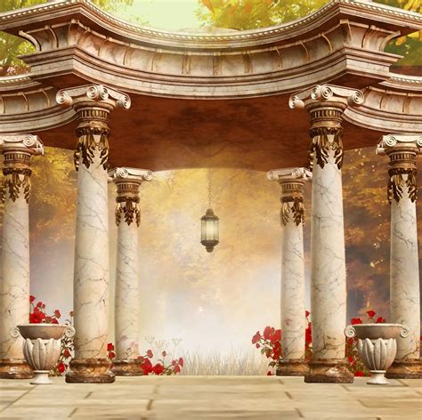 Attractive Wedding Photography Background Classical Palace Scene