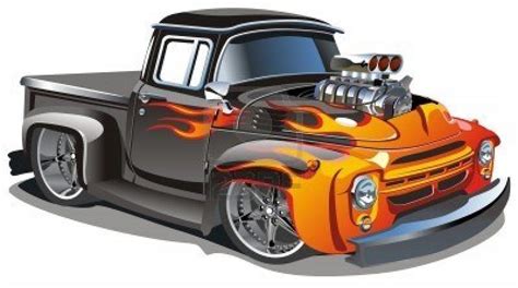 Automotive Clip Art On Pinterest Hot Rod Cars Ford Pickup Trucks And
