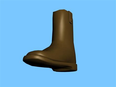 Free Leather Boots 3d Model