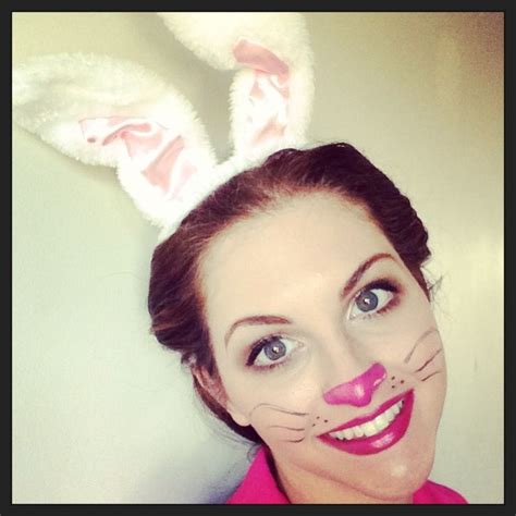 Bunny Costume Make Up Cute Pink Easy Face Makeup Steps Full Face
