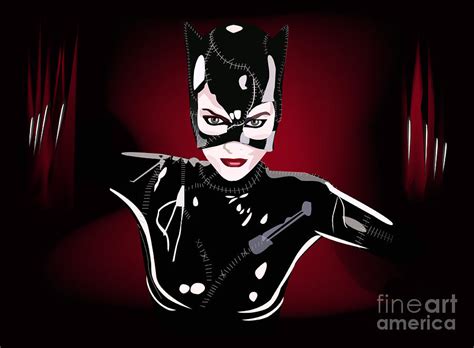 Catwoman Michelle Pfeiffer Digital Art By Sally Ayad