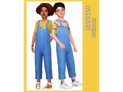 Clumsyalienn Hannah Overalls The Sims 4 Download Simsdomination