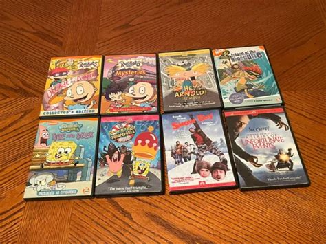Lot Of 8 Nickelodeon Episodes Movies On Dvd Spongebob Squarepants