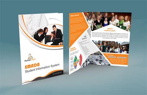 Two Fold Brochure Template Psd Professional Template Ideas