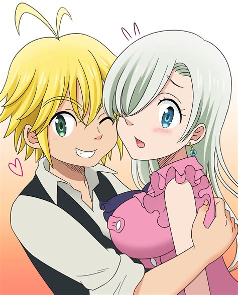 Nanatsu No Taizai Meliodas And Elizabeth Nanatsu No Taizai Pinterest Anime Anime Couples
