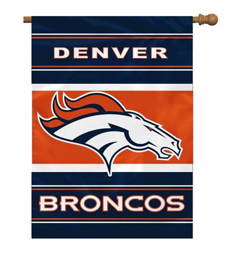 Denver Broncos 2 Sided Vertical Banner Denver Broncos Broncos Nfl