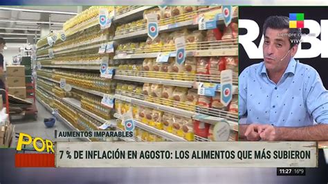 De Inflaci N En Agosto Cu Les Fueron Los Alimentos Que M S
