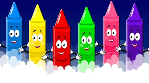 Crayons Color Song Nursery Rhymes For Kids Learn Colors Youtube