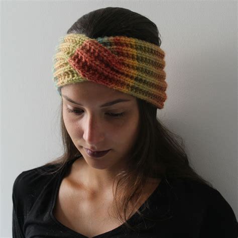 How Knit Turban Headband Twisted Headband Pattern Headband Pattern