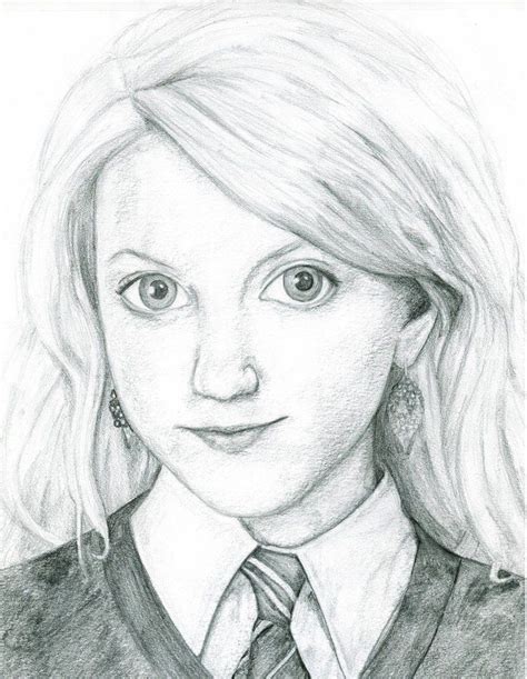 Luna Lovegood Harry Potter Sketch Harry Potter Art Drawings Harry