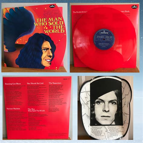 david bowie the man who sold the world unofficial german pressing red vinyl in a fold out