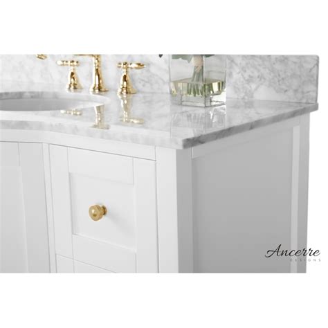 Ancerre Designs Lauren 48 In White Undermount Single Sink Bathroom