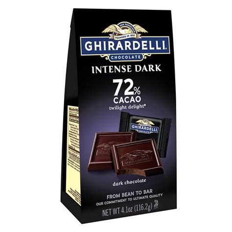 Ghirardelli Intense Dark Chocolate Twilight Square Nassau Candy