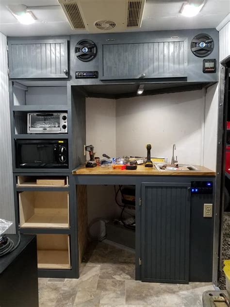Diy enclosed motocross motorcycle trailer organization. Pin by Liz Andersen on camper ideas, cargo trailer ...