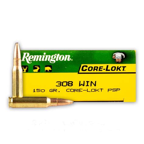 308 150 Grain Psp Remington Core Lokt 200 Rounds Ammo