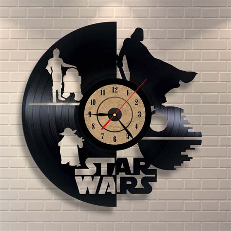 Vinyl Record Clock Star Wars Decor Free Cdr Vectors Art For Free