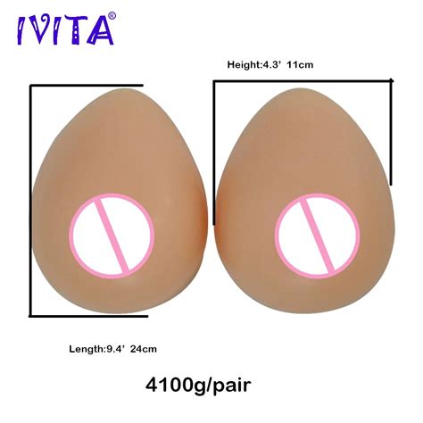 Ivita G Pair Realistic Silicone Breast Forms Artificial False Fake