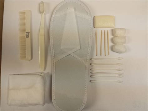 Hotel Amenities Vanity Set Individually Wrapped Personal Hygiene