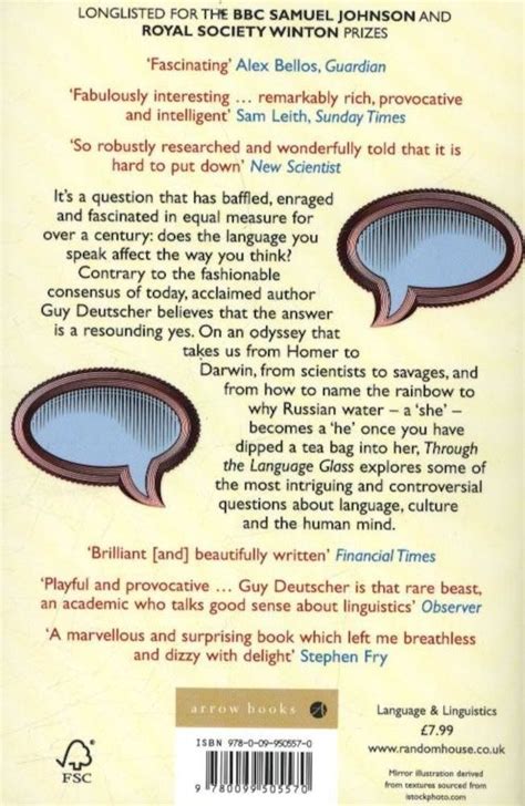 Guy Deutscher Through The Language Glass Paperback Elefantro