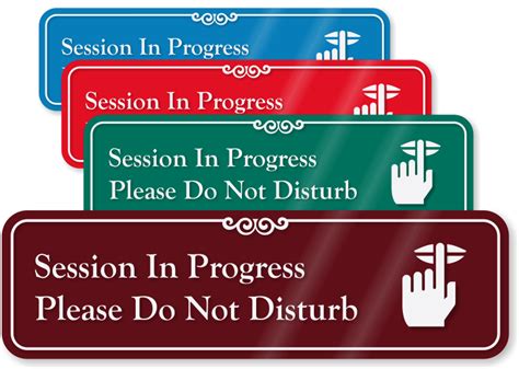 In Session Signs In Session Sliding Signs