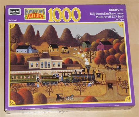The Depot 1000 Piece Jigsaw Puzzle Roseart 09200 Hometown America