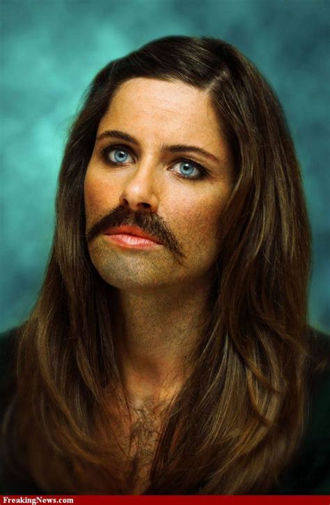 Famous Women Sprout Beards Amazing And Funny