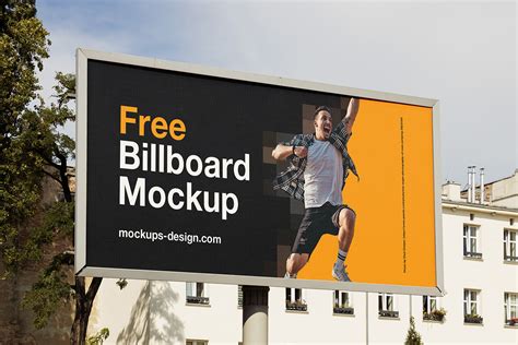 Free Street Billboard Mockup Mockups Design