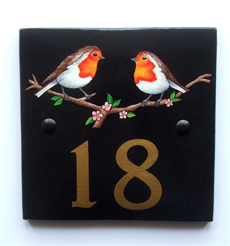 House names & number signs traditionally made in a large choice of materials, sizes & colours. Hand Painted House Signs by Ceramic Art: Hand Painted ...