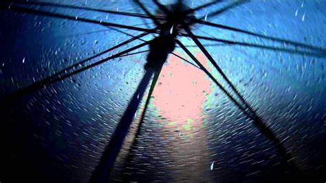 Umbrella Light Rain Background - YouTube