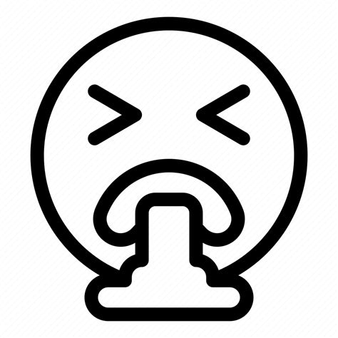 Vomiting Emoji Smileys Sick Feeling Face Emoticon Icon Download
