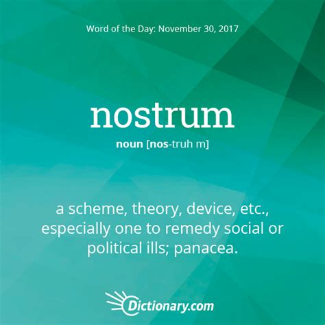 S Word Of The Day Nostrum A Scheme Theory Device